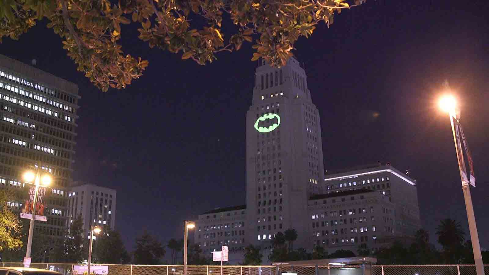 Bat Signal Lights Up In LA