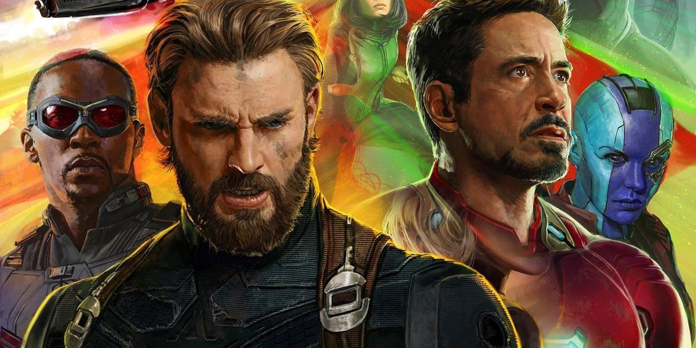 Steve Rogers and Tony Stark in Avengers Infinity War