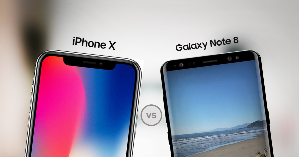 Iphone x vs samsung galaxy note 8