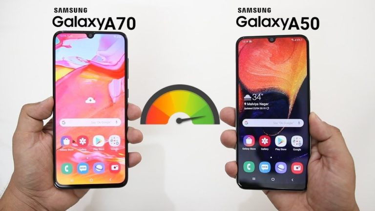 compare samsung a50 and a70