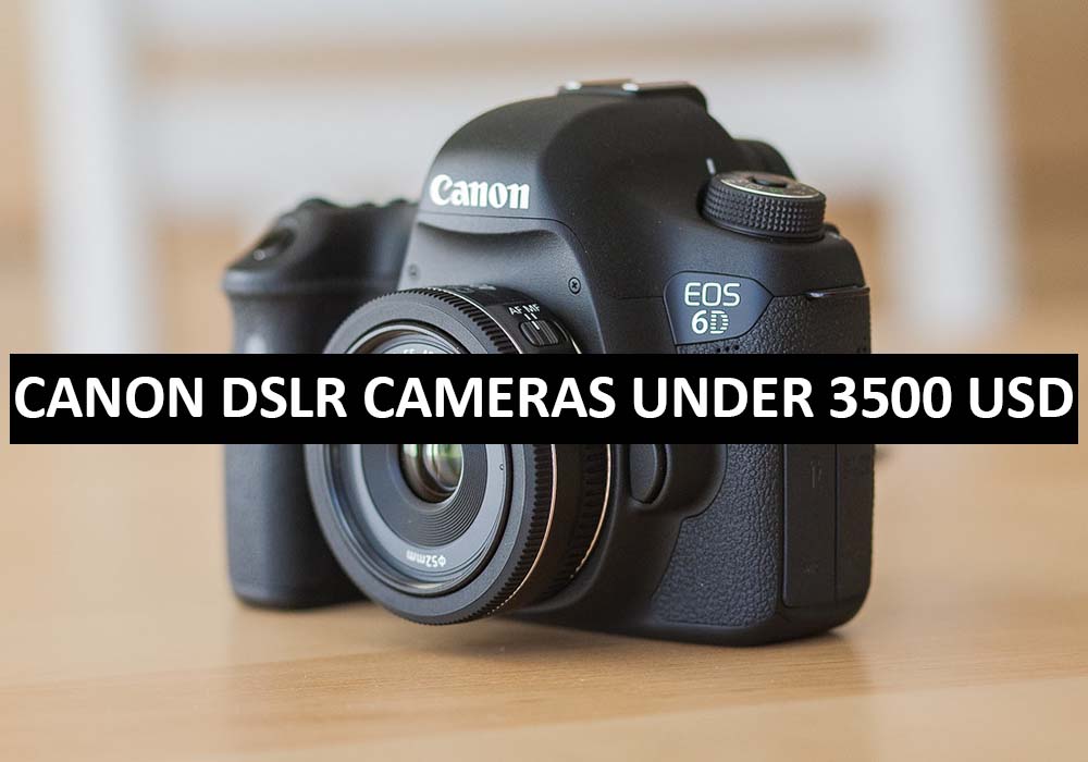 Best Canon DSLR Cameras Under $3500 in USA (2022)