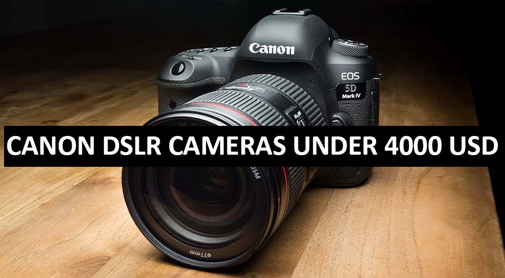 Best Canon DSLR Cameras Under $4000 in USA (2022)