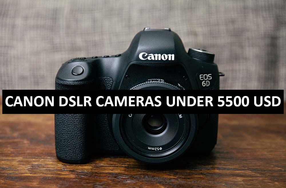 Best Canon DSLR Cameras Under $5500 in USA (2022)