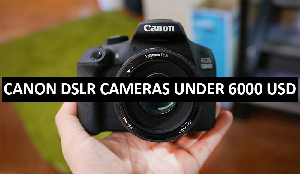 Best Canon DSLR Cameras Under $6000 in USA (2022)