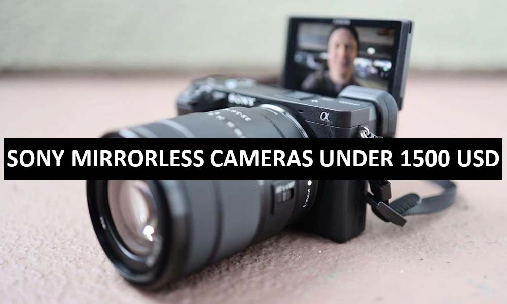 Sony Mirrorless Cameras Under 1500 Dollars in USA Sony Mirrorless