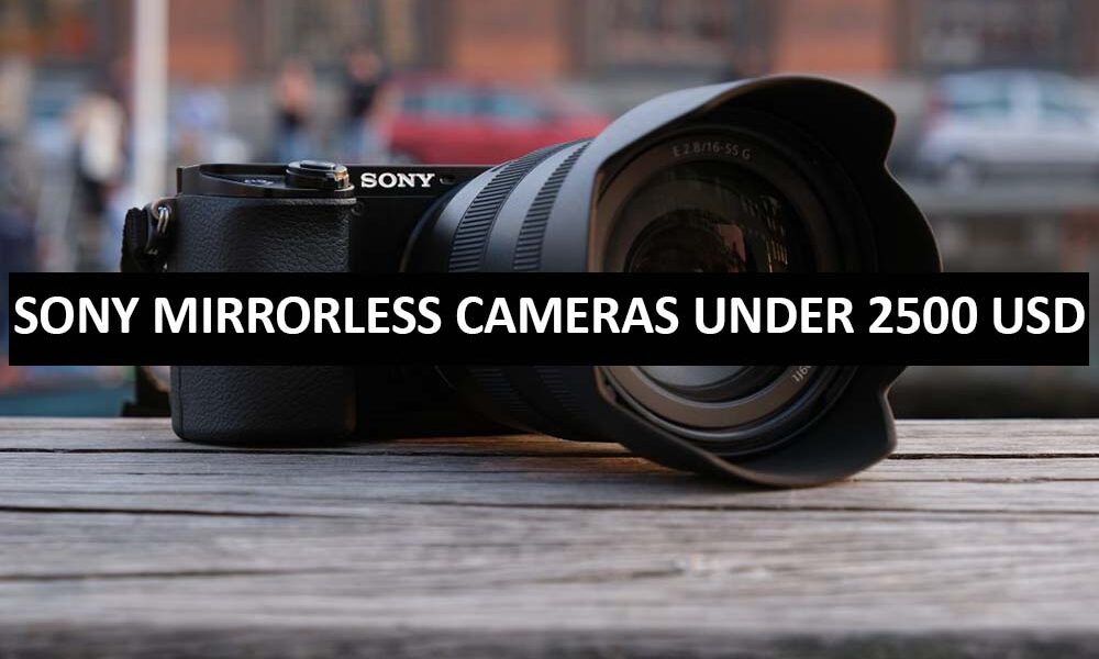 Sony Mirrorless Cameras Under 2500 Dollars in USA Sony Mirrorless