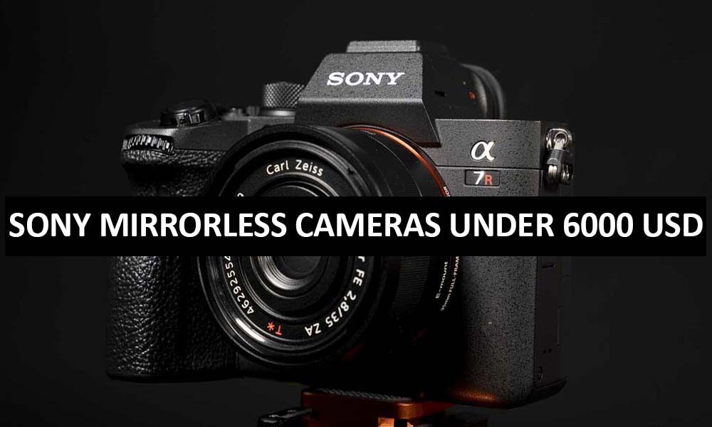 Sony Mirrorless Cameras Under 6000 Dollars in USA Sony Mirrorless