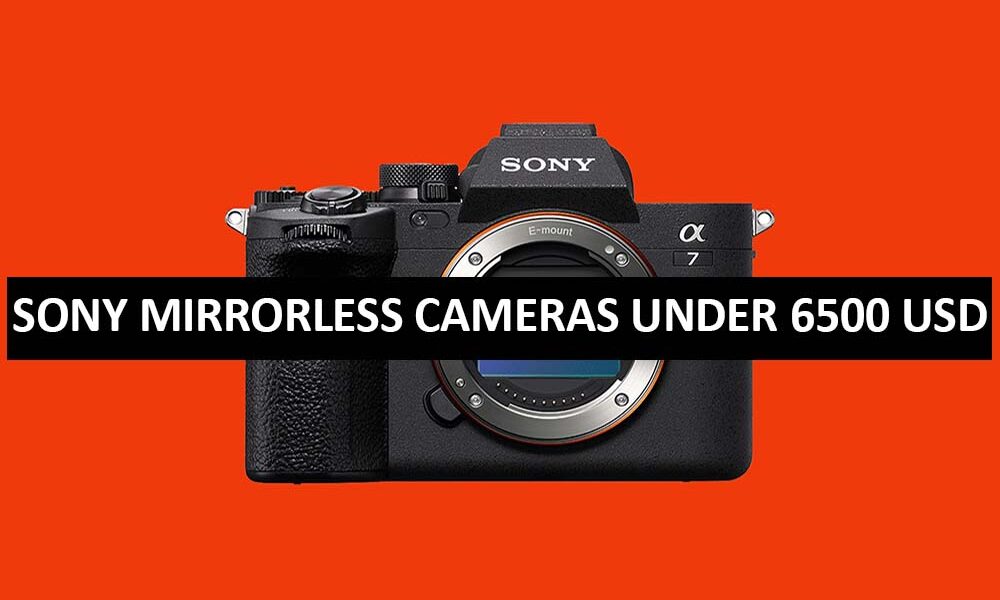 Sony Mirrorless Cameras Under 6500 Dollars in USA Sony Mirrorless