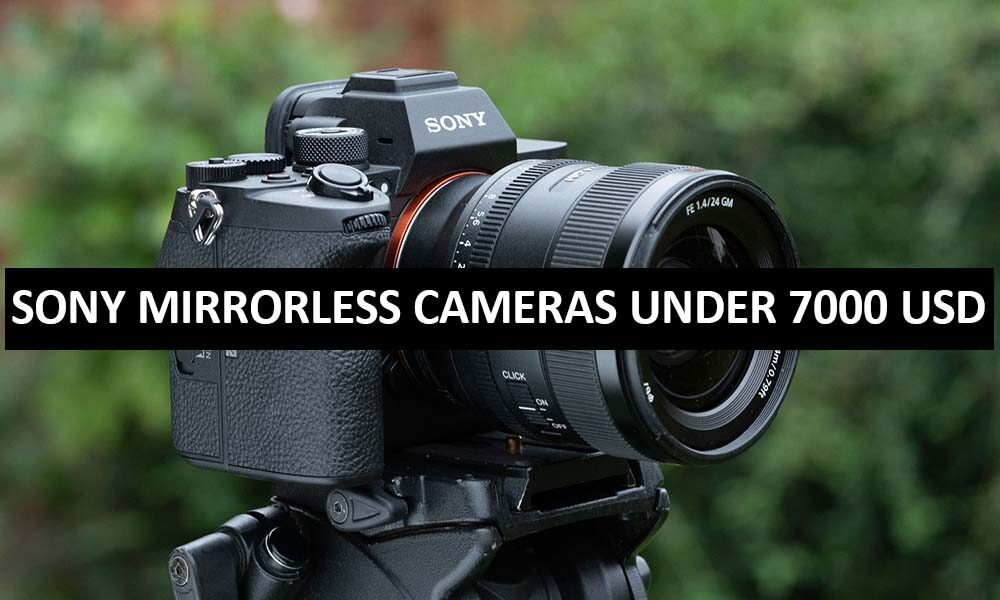 Sony Mirrorless Cameras Under 7000 Dollars in USA Sony Mirrorless