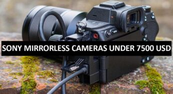 Best Sony Mirrorless Cameras Under $7500 in USA (2022)