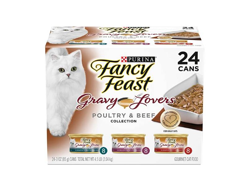 Purina Fancy Feast Gravy Lovers Poultry & Beef Feast Collection Wet Cat Food Variety